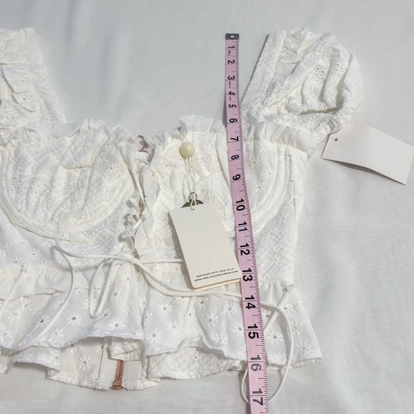 For Love And Lemons Ivory Lace Blouse - Picture 5 of 7